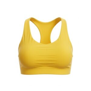 Zella Long Line Harvest Yellow Gold Sports Bra